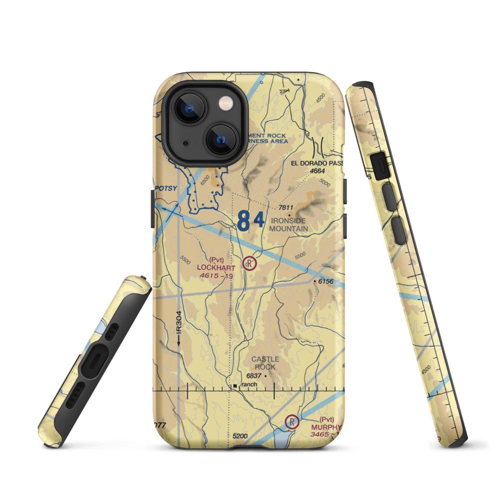 Lockhart Airport (2OR6) VFR Sectional  Tough iPhone Case iPhone 13 model shown