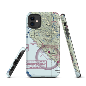 Lofty Redwoods Airport (53CL) VFR Sectional  Tough iPhone Case