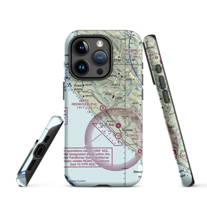 Lofty Redwoods Airport (53CL) VFR Sectional  Tough iPhone Case