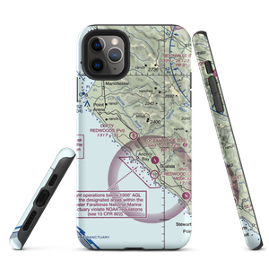 Lofty Redwoods Airport (53CL) VFR Sectional  Tough iPhone Case
