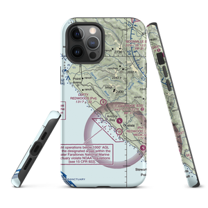 Lofty Redwoods Airport (53CL) VFR Sectional  Tough iPhone Case