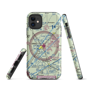 Logan County Airport (AAA) VFR Sectional  Tough iPhone Case