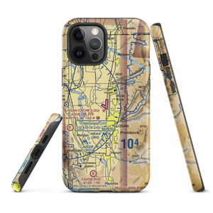 Logan-Cache Airport (LGU) VFR Sectional  Tough iPhone Case