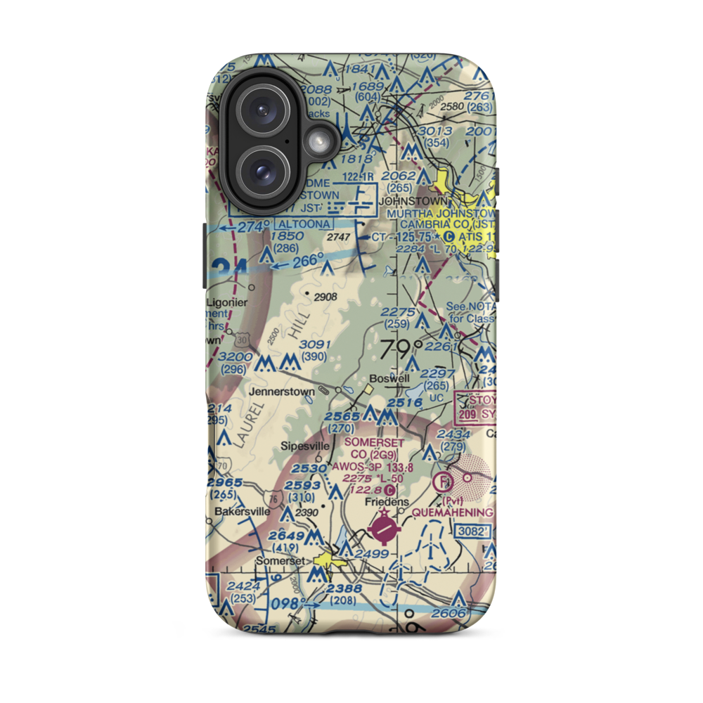 Lohr's Landing Airport (PN47) VFR Sectional  Tough iPhone Case iPhone 16 Plus model shown