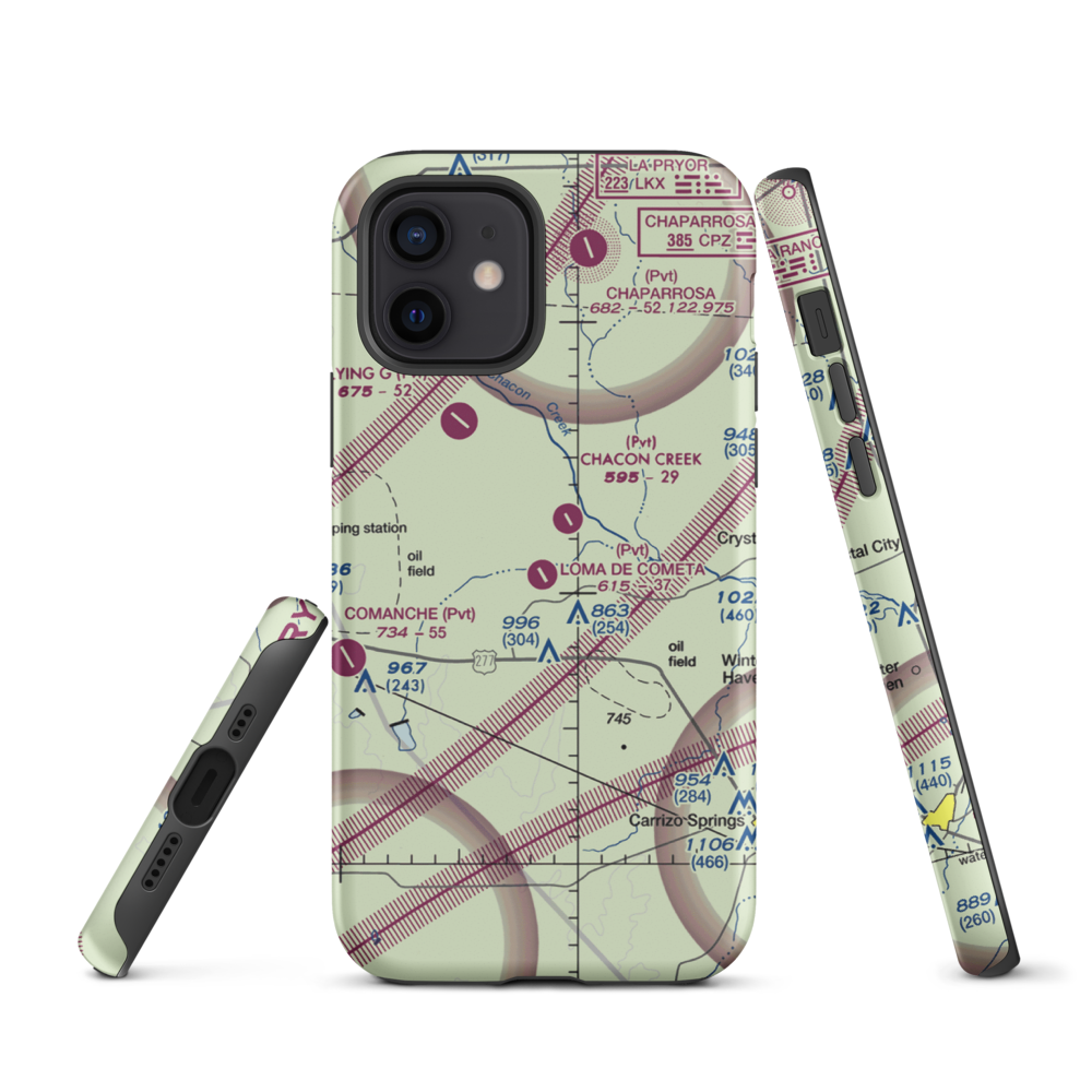 Loma de Cometa Airport (66TX) VFR Sectional  Tough iPhone Case iPhone 12 model shown