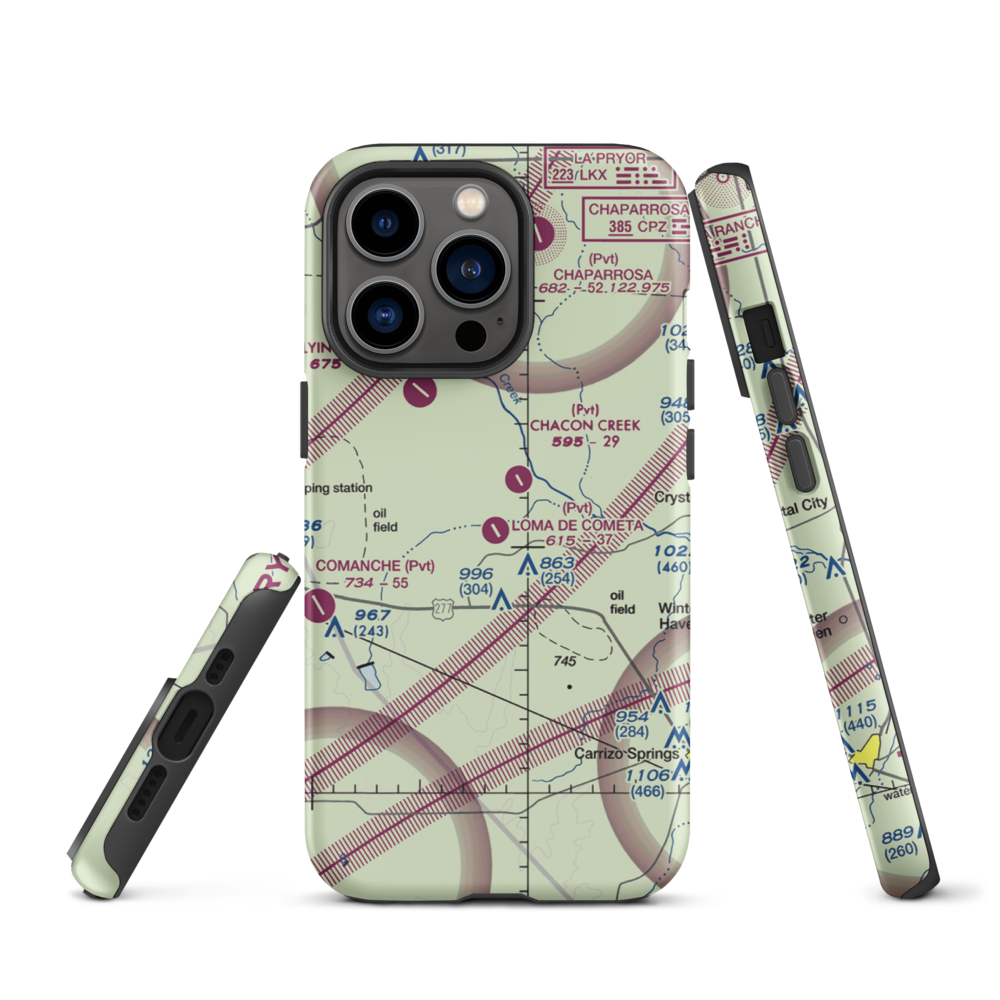 Loma de Cometa Airport (66TX) VFR Sectional  Tough iPhone Case iPhone 13 Pro model shown