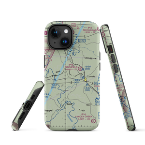 Lometa Air Strip (7TE3) VFR Sectional  Tough iPhone Case