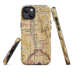 Lone Pine Flying Ranch Airport (WY64) VFR Sectional  Tough iPhone Case