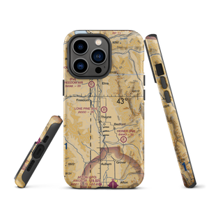 Lone Pine Flying Ranch Airport (WY64) VFR Sectional  Tough iPhone Case
