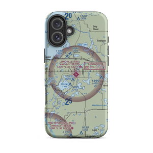 Longville Municipal Airport (XVG) VFR Sectional  Tough iPhone Case