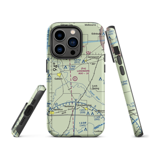 Longwood Mfg Corp Airport (1MO4) VFR Sectional  Tough iPhone Case