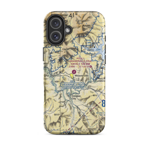 Lonnie Pool Field Weaverville Airport (O54) VFR Sectional  Tough iPhone Case