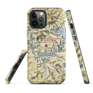 Lonnie Pool Field Weaverville Airport (O54) VFR Sectional  Tough iPhone Case