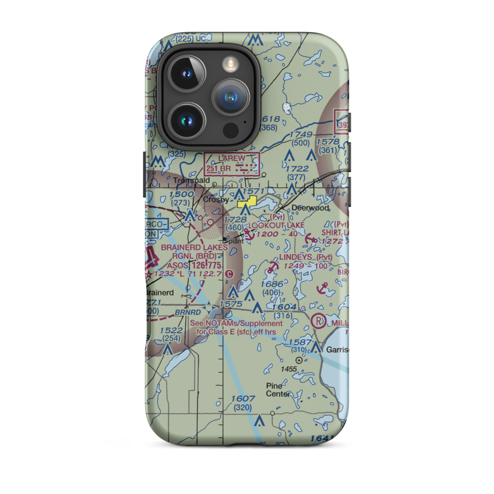Lookout Lake Seaplane Base (10MN) VFR Sectional  Tough iPhone Case iPhone 16 Pro Max model shown