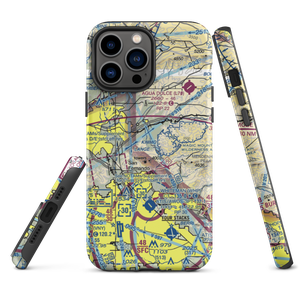 Los Angeles County Fire Station Nr 123 Heliport (80L) VFR Sectional  Tough iPhone Case