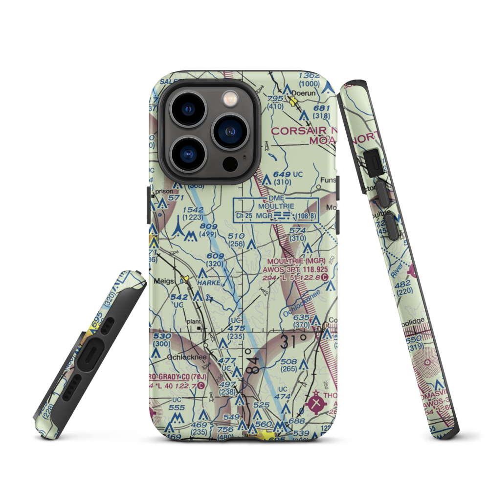 Lost Creek Farms Airport (US-0084) VFR Sectional  Tough iPhone Case iPhone 13 Pro model shown