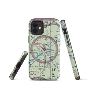 Louisville Winston County Airport (LMS) VFR Sectional  Tough iPhone Case