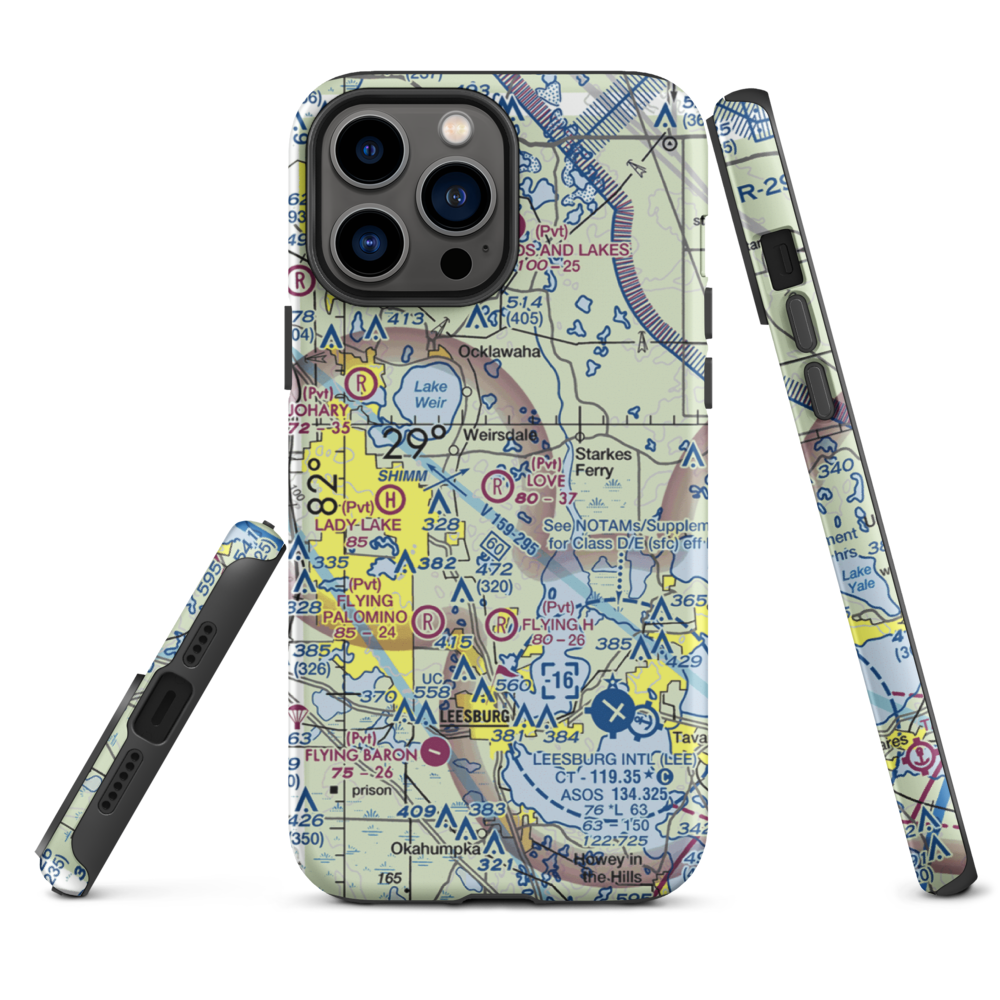 Love Field (97FL) VFR Sectional  Tough iPhone Case iPhone 13 Pro Max model shown