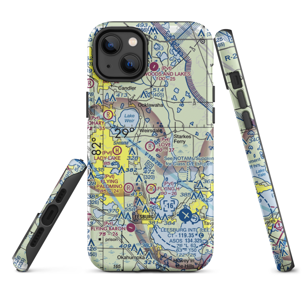 Love Field (97FL) VFR Sectional  Tough iPhone Case iPhone 14 Plus model shown