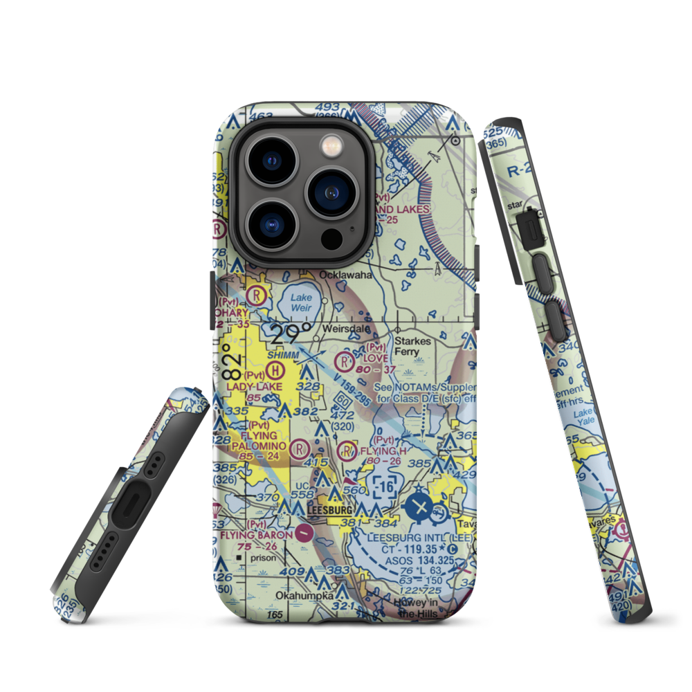 Love Field (97FL) VFR Sectional  Tough iPhone Case iPhone 14 Pro model shown