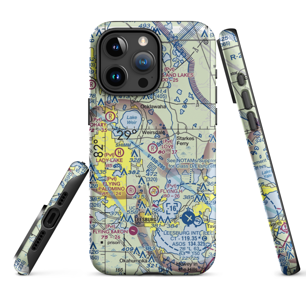 Love Field (97FL) VFR Sectional  Tough iPhone Case iPhone 15 Pro Max model shown