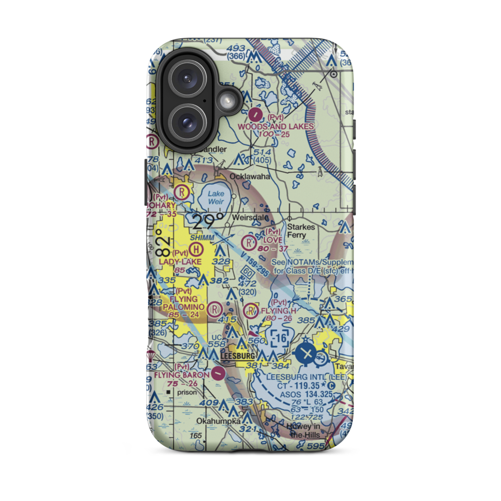 Love Field (97FL) VFR Sectional  Tough iPhone Case iPhone 16 Plus model shown