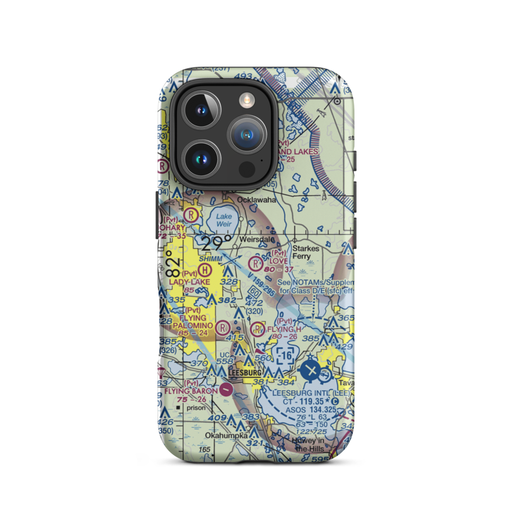 Love Field (97FL) VFR Sectional  Tough iPhone Case iPhone 16 Pro model shown