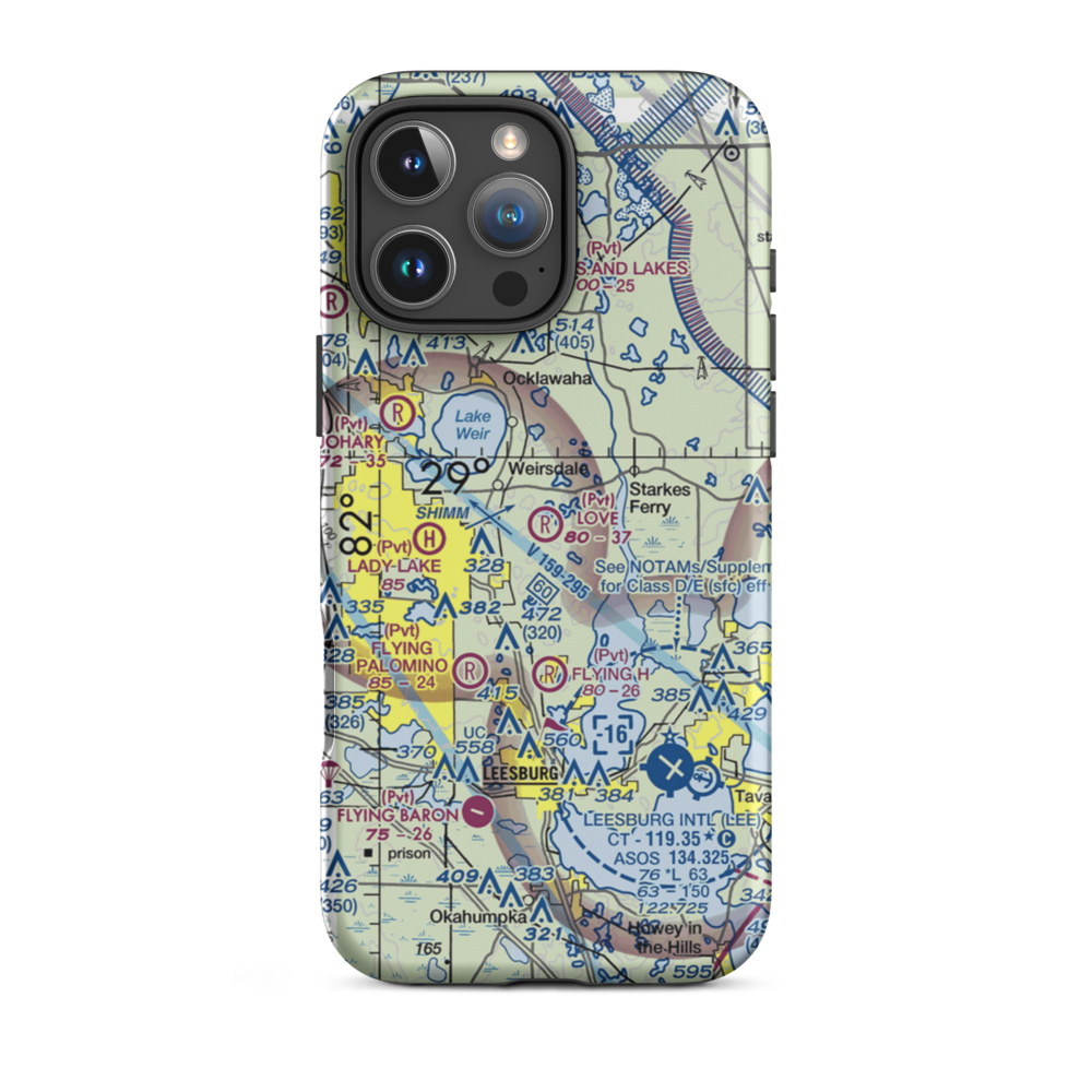 Love Field (97FL) VFR Sectional  Tough iPhone Case iPhone 16 Pro Max model shown