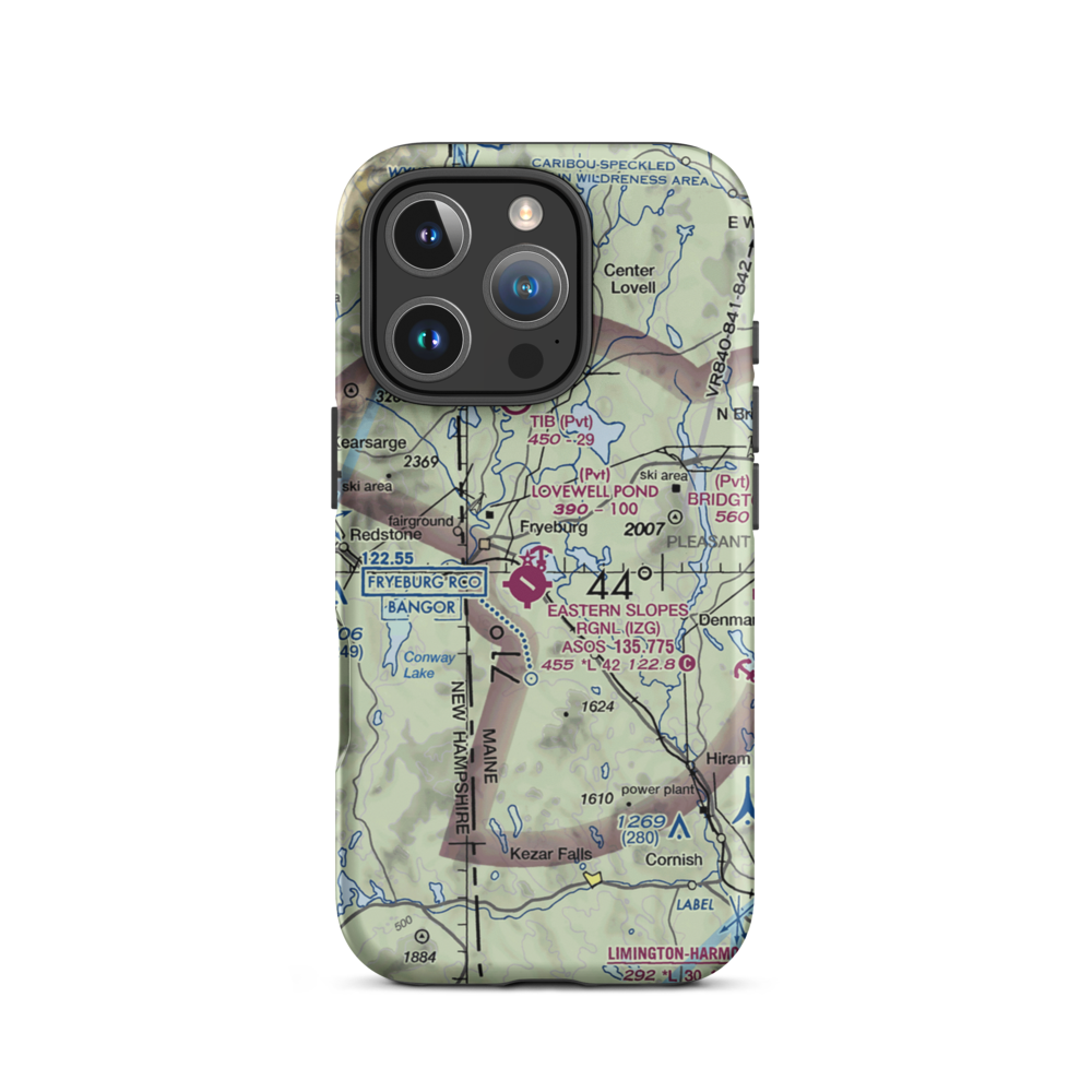 Lovewell Pond Seaplane Base (4ME4) VFR Sectional  Tough iPhone Case iPhone 16 Pro model shown
