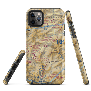 Lower Loon Creek Airport (C53) VFR Sectional  Tough iPhone Case