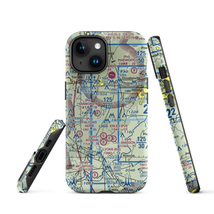 Lucky Lairds Landing Airport (81GA) VFR Sectional  Tough iPhone Case