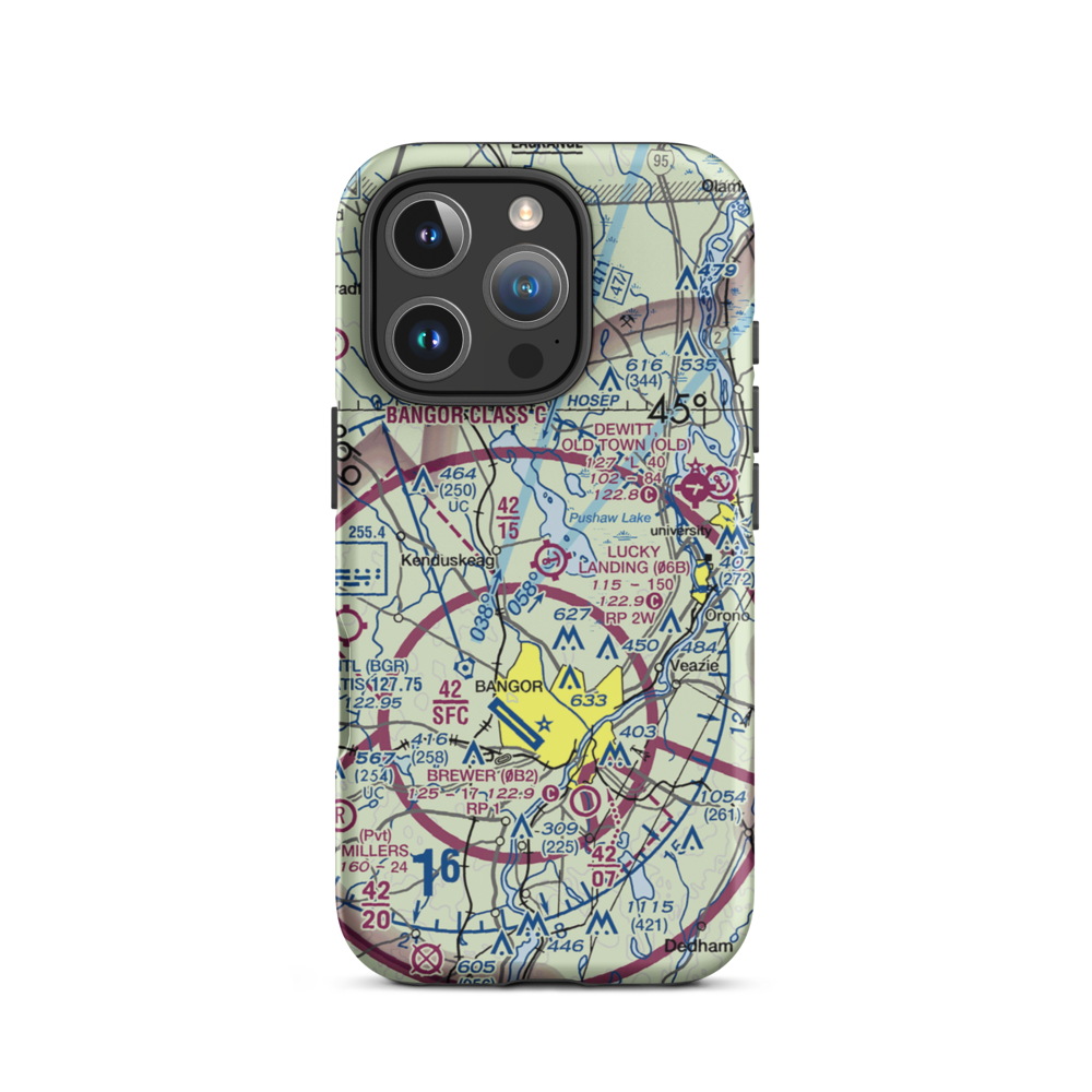 Lucky Landing Marina and Seaplane Base (06B) VFR Sectional  Tough iPhone Case iPhone 16 Pro model shown