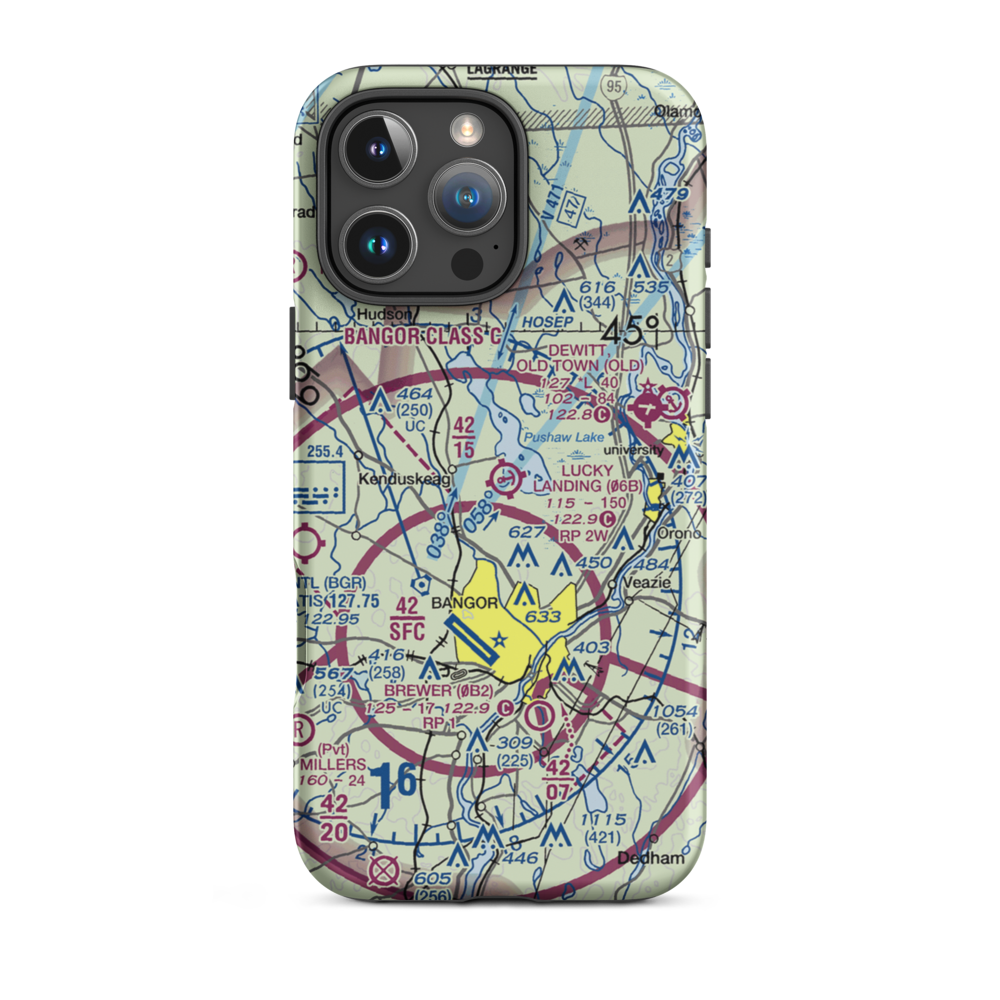 Lucky Landing Marina and Seaplane Base (06B) VFR Sectional  Tough iPhone Case iPhone 16 Pro Max model shown