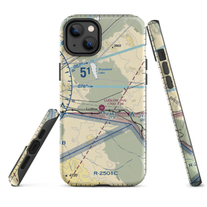 Ludlow Airport (5CA4) VFR Sectional  Tough iPhone Case