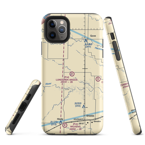 Lundgren Hereford Ranch Airport (9KS6) VFR Sectional  Tough iPhone Case