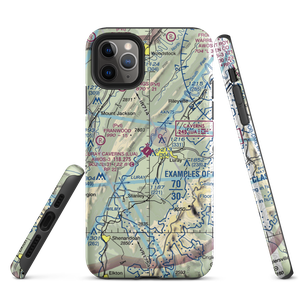 Luray Caverns Airport (LUA) VFR Sectional  Tough iPhone Case