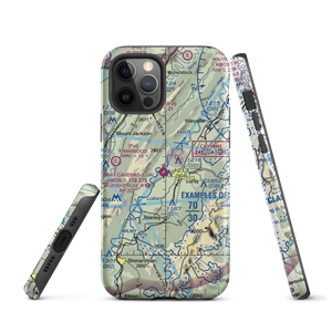 Luray Caverns Airport (LUA) VFR Sectional  Tough iPhone Case