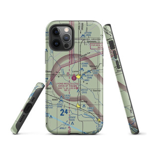 Lyons-Rice County Municipal Airport (LYO) VFR Sectional  Tough iPhone Case