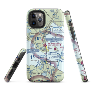 Mackinac County Airport (83D) VFR Sectional  Tough iPhone Case