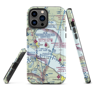 Mackinac Island Airport (MCD) VFR Sectional  Tough iPhone Case