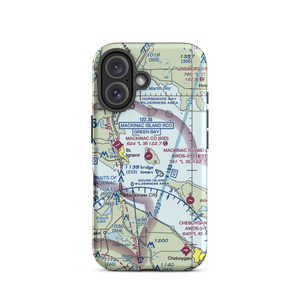 Mackinac Island Airport (MCD) VFR Sectional  Tough iPhone Case