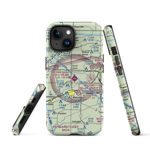 Macomb Municipal Airport (MQB) VFR Sectional  Tough iPhone Case