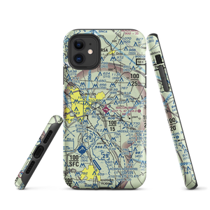 Macon Downtown Airport (MAC) VFR Sectional  Tough iPhone Case