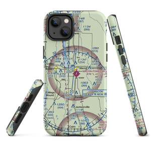 Macon Fower Memorial Airport (K89) VFR Sectional  Tough iPhone Case