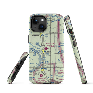 Macon Municipal Airport (20M) VFR Sectional  Tough iPhone Case