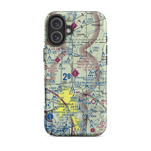 Madison County Executive Airport-Tom Sharp Jr Field (MDQ) VFR Sectional  Tough iPhone Case