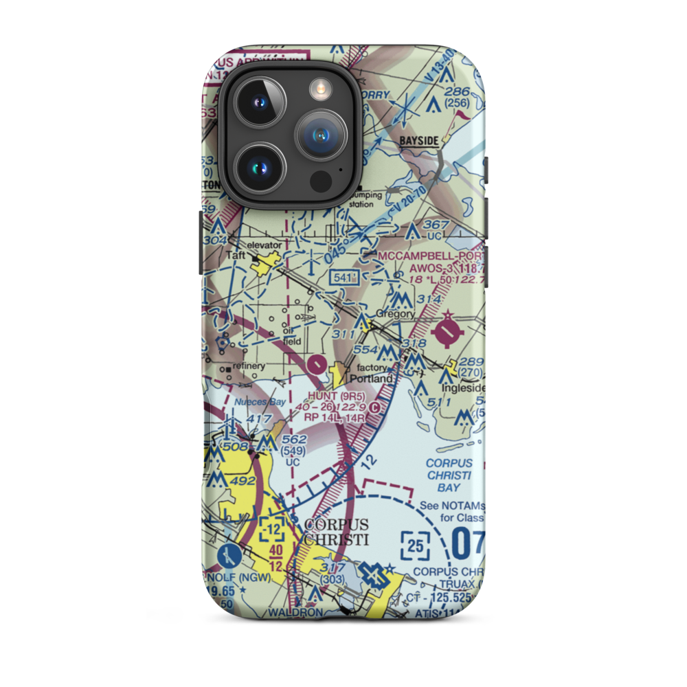 Magee Airport (TE87) VFR Sectional  Tough iPhone Case iPhone 16 Pro Max model shown