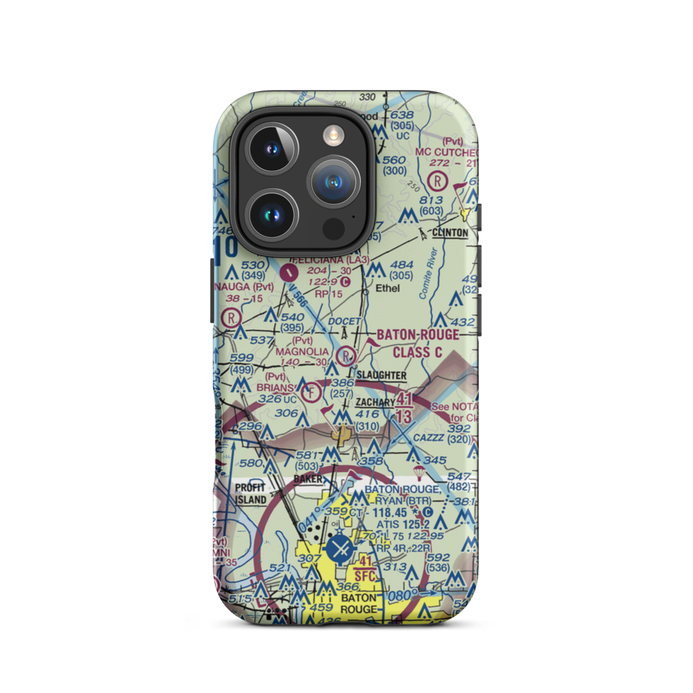 Magnolia Airpark (LS77) VFR Sectional  Tough iPhone Case iPhone 16 Pro model shown