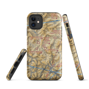 Mahoney Creek US Forest Service Airport (0U3) VFR Sectional  Tough iPhone Case