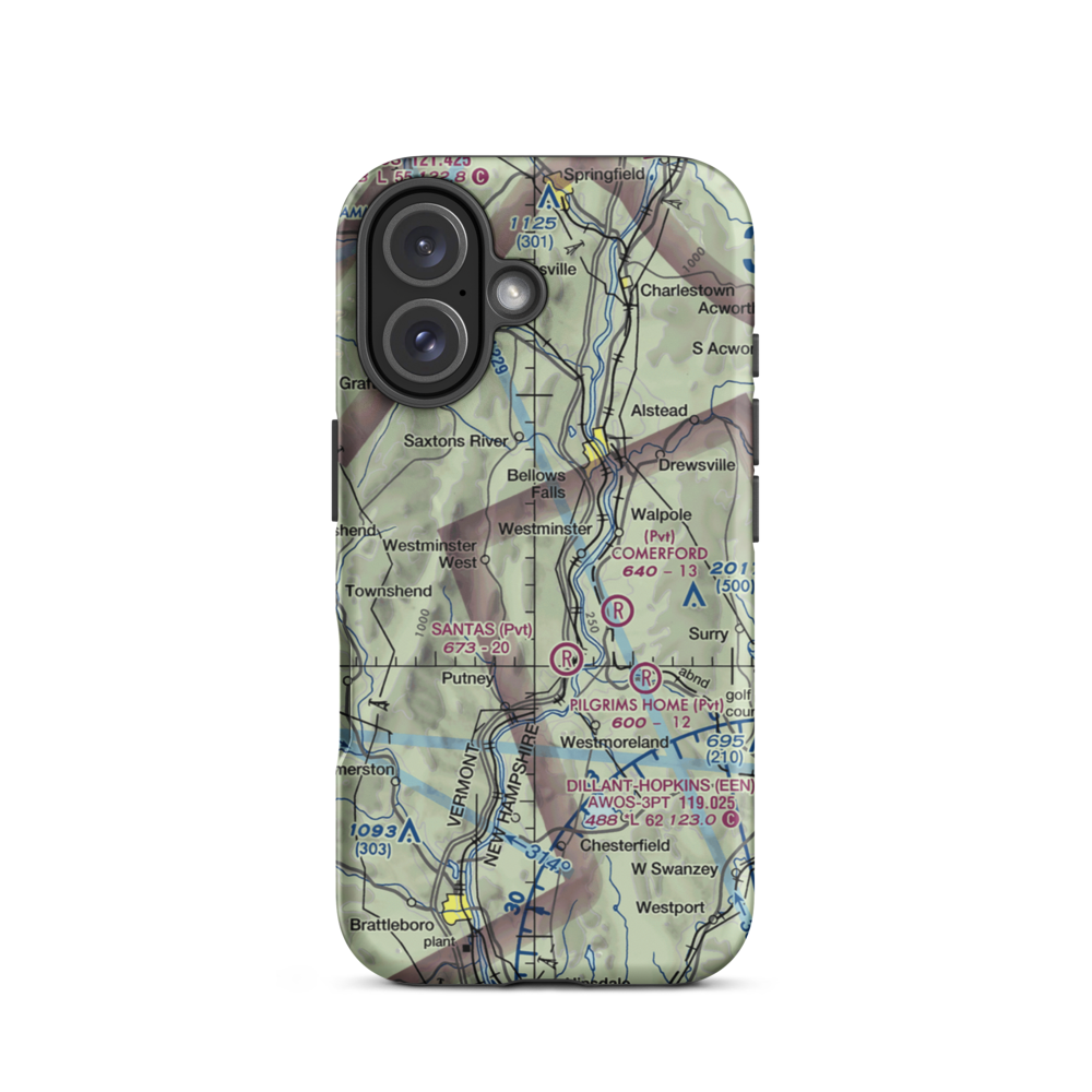 Major W. Guth STOLport (VT34) VFR Sectional  Tough iPhone Case iPhone 16 model shown